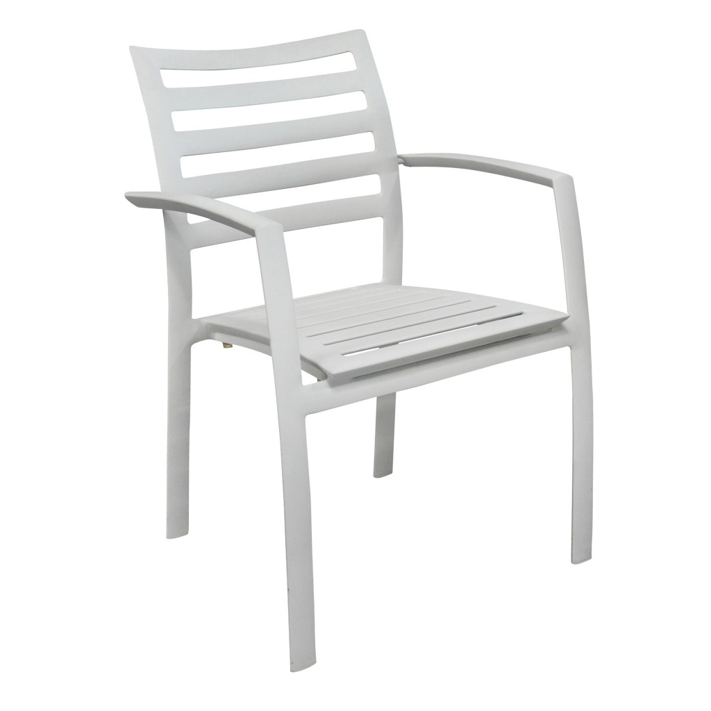 Aspencia dining arm chair - White
