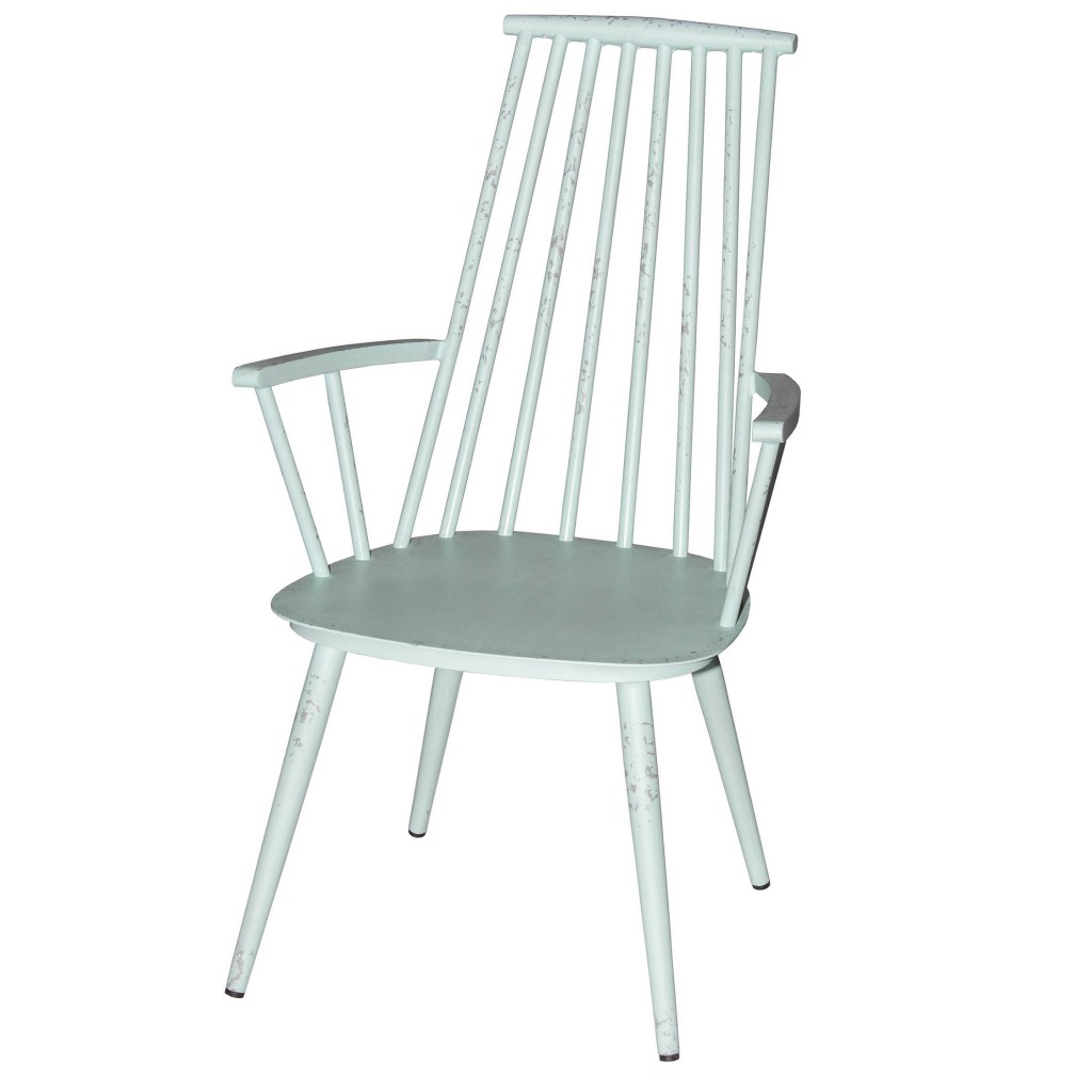 Corr blue dining arm chair