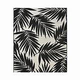 Palm Down Rug in Night