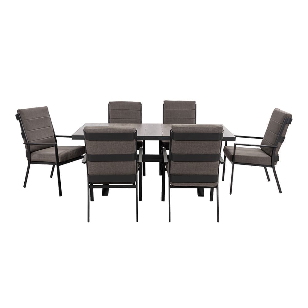 sadie 6-seater dining set - grey