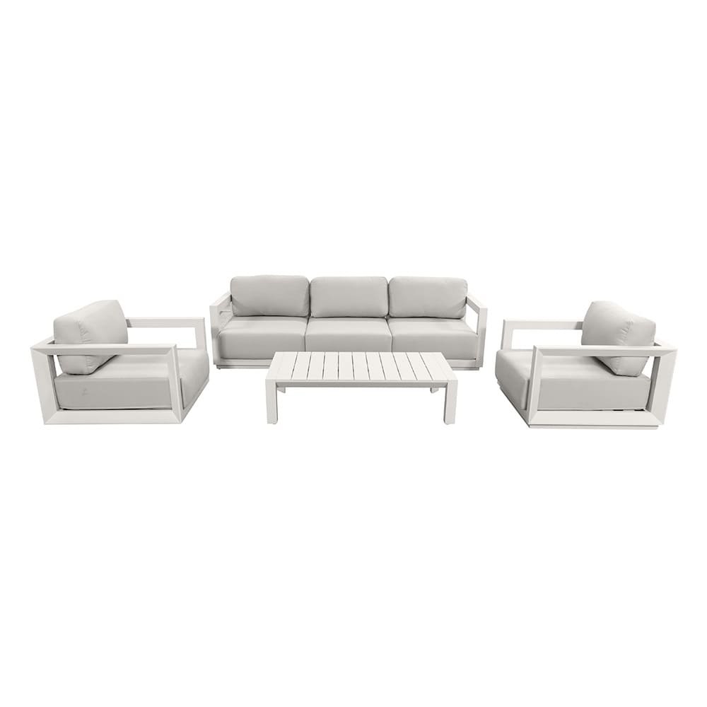 belisario 4-piece lounge suite - light taupe & light grey