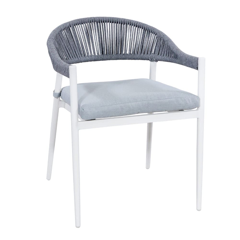 andy dining chair white & grey