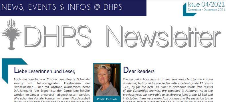 DHPS Newsletter: December 2021