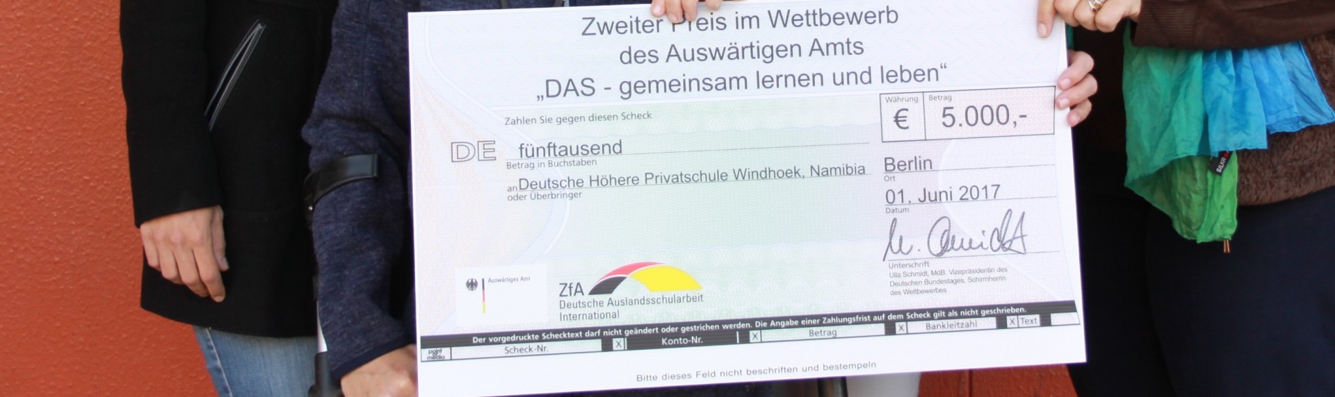 Prize giving ceremony in Berlin: 2nd place in Inclusion competition