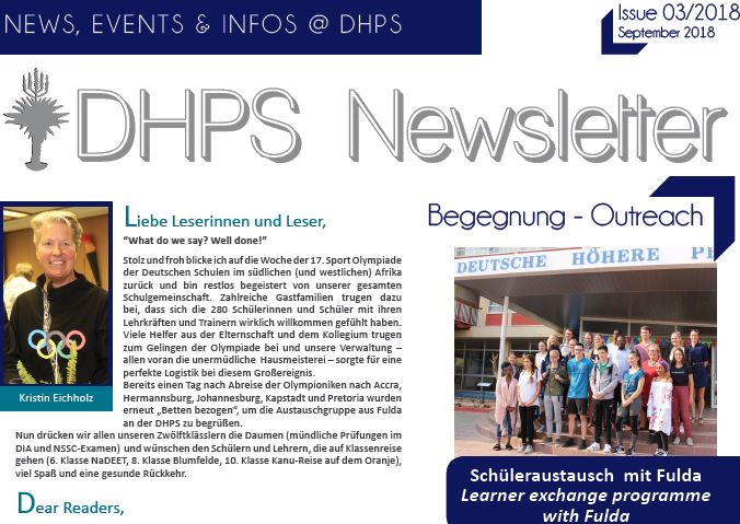 New DHPS Newsletter: September 2018