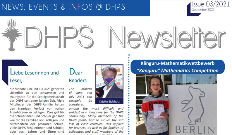 Der DHPS-Newsletter (Sept. 2021) ist da!