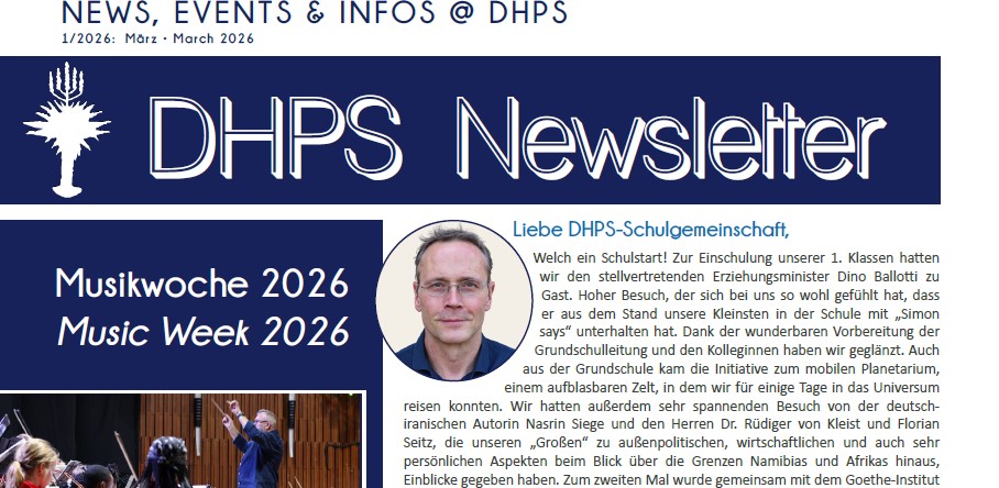 Latest DHPS-Newsletter (March 2026) is out now!