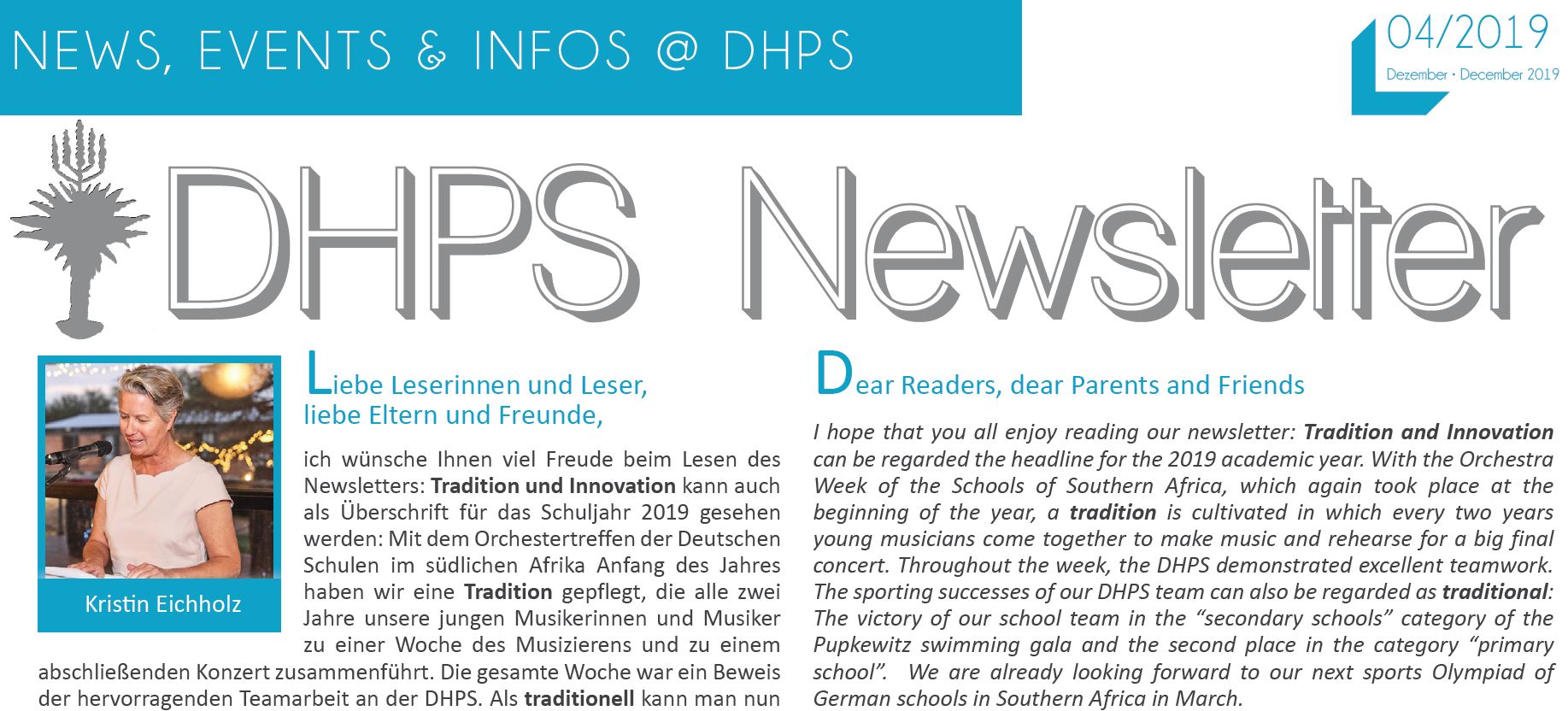 New DHPS Newsletter: December 2019