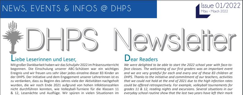 Latest DHPS-Newsletter out now!